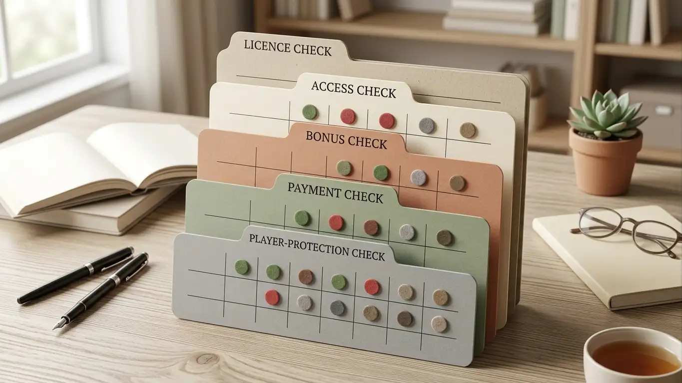 Slottio casino UK review layered availability and player-protection checklist